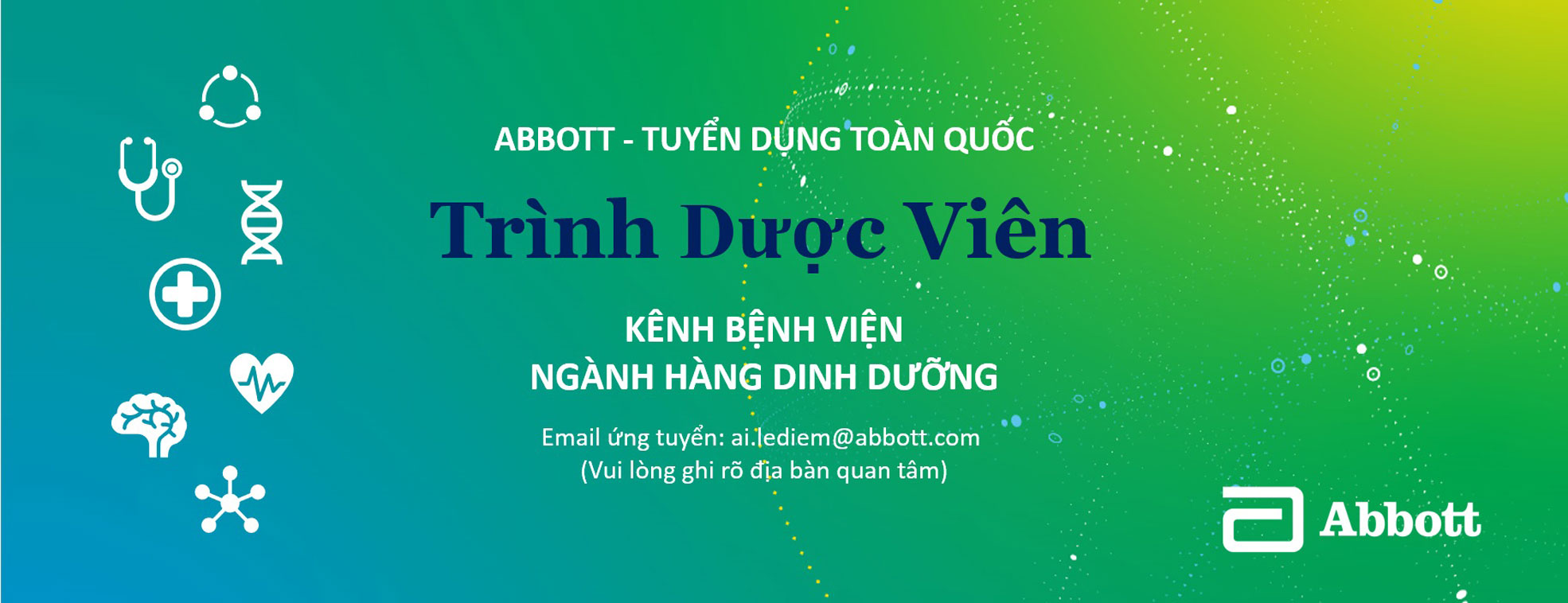 ABBOTT TUYỂN DỤNG TRÌNH DƯỢC VIÊN
